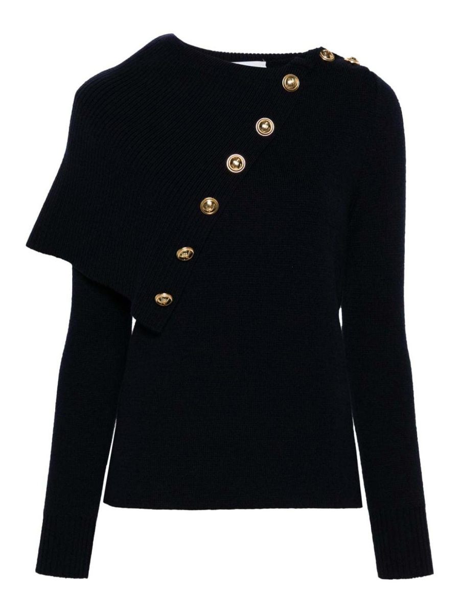 Rabanne Pull Col Rond - Bleu