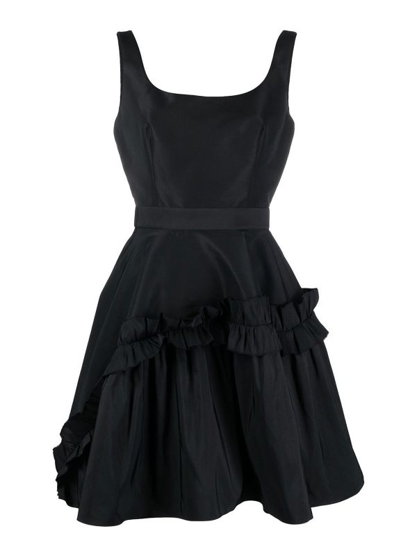 Alexander Mcqueen Robe Courte - Noir