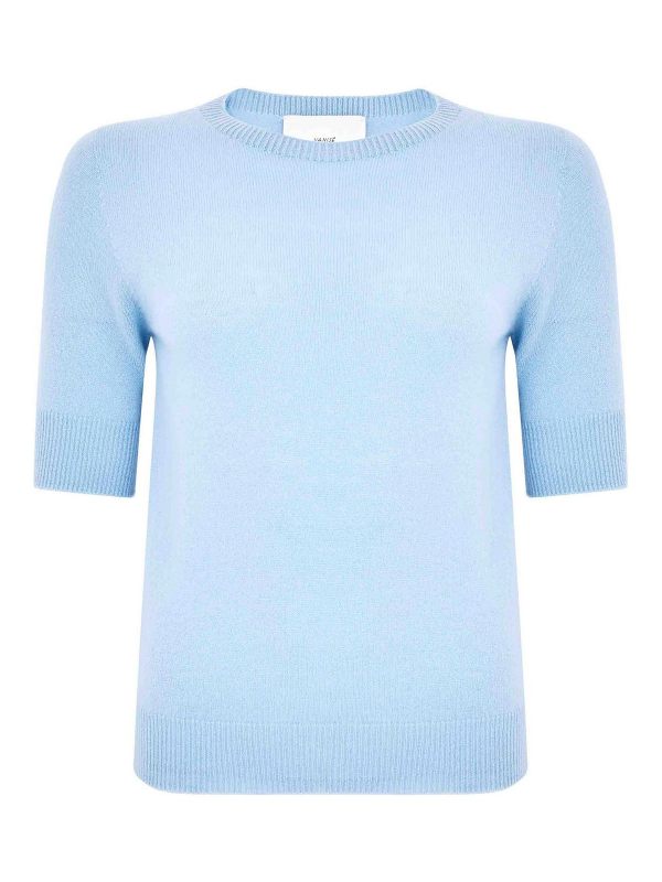 Vanisé Pull Col Rond - Bleu Clair