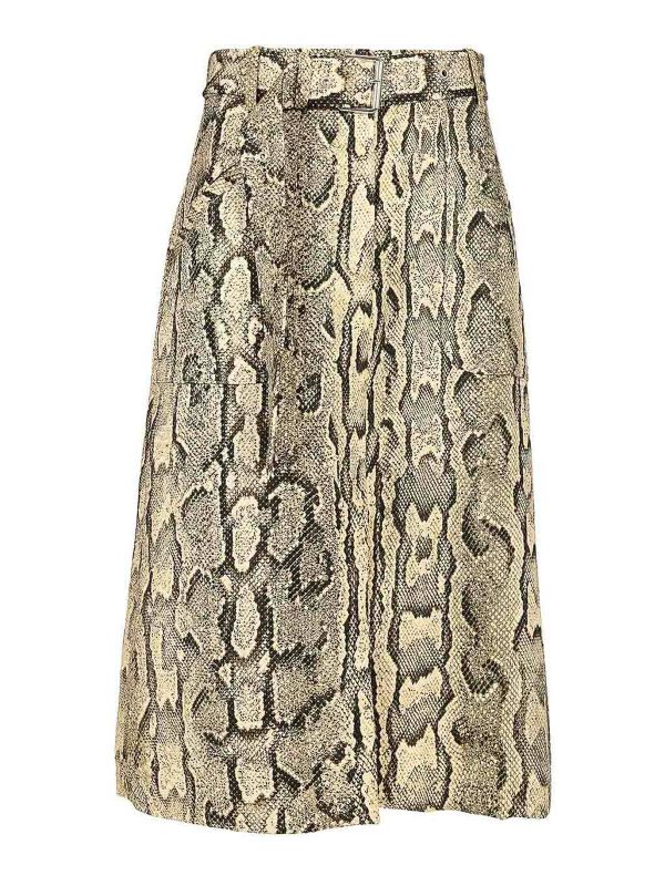Dries Van Noten Jupe Midi - Imprimé Animal