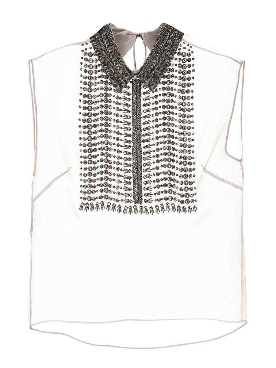 Alberta Ferretti Top - Gris