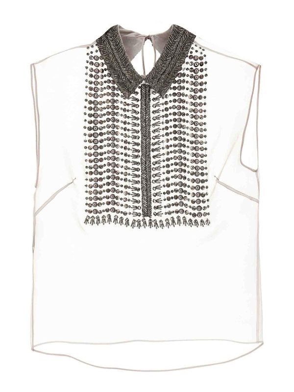 Alberta Ferretti Top - Gris
