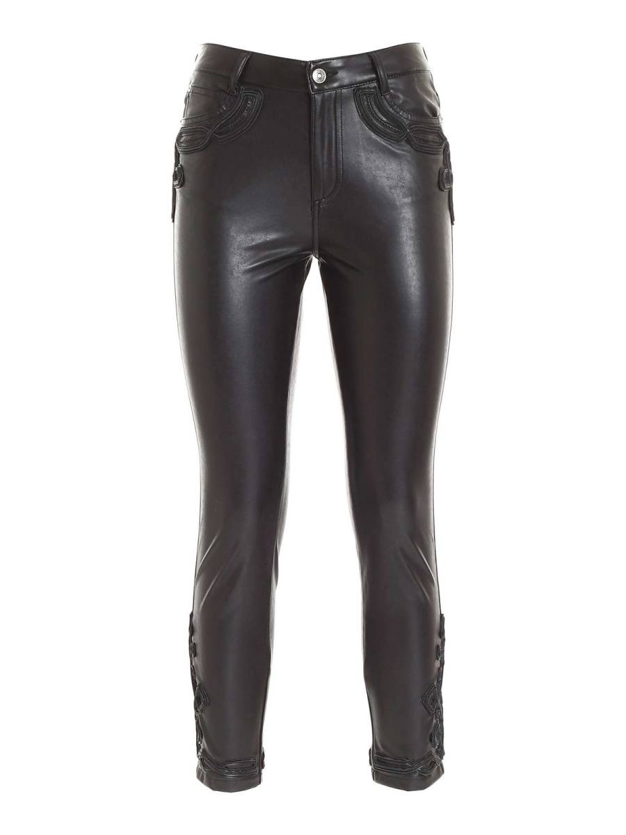 Ermanno Scervino Pantalons En Cuir - Noir