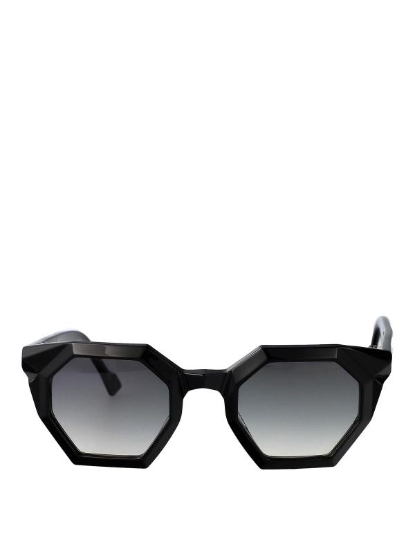 Yohji Yamamoto Lunettes De Soleil - Noir