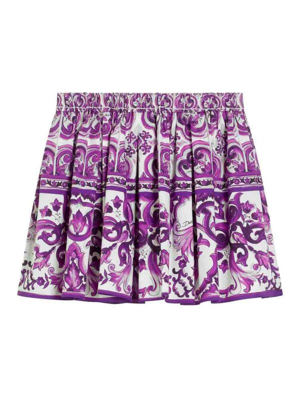 Dolce & Gabbana Jr Jupe Midi - Violet