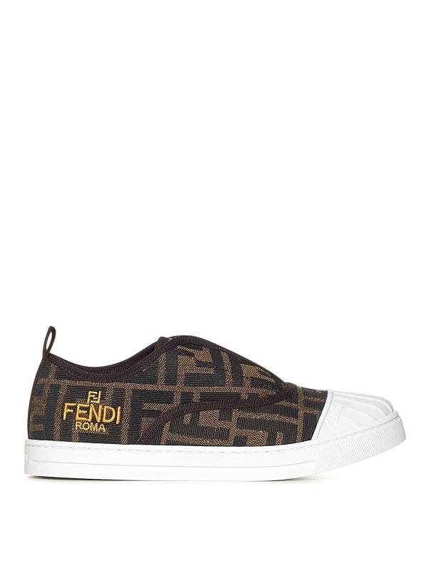 Fendi Jr Baskets - Marron