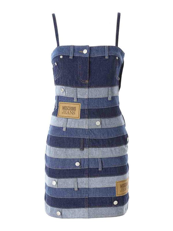 Moschino Jeans Maxi Robe - Bleu