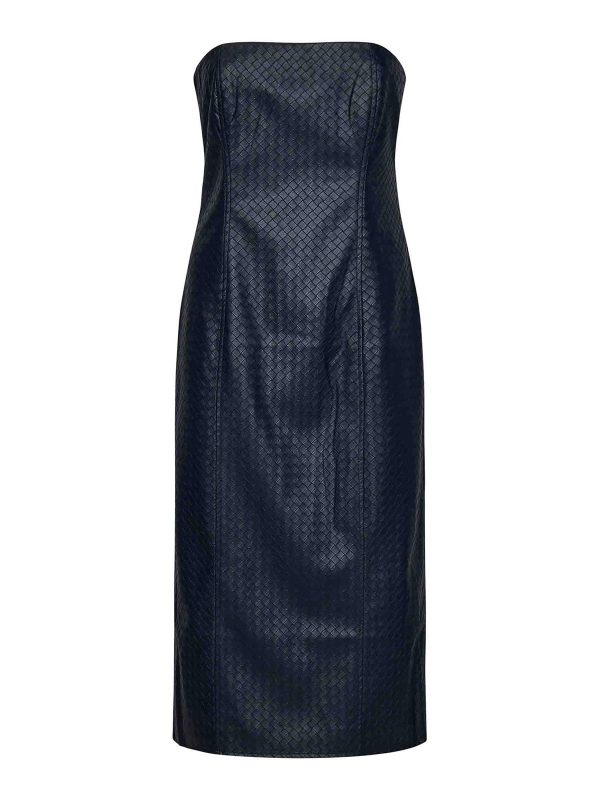 Rotate Birger Christensen Robe Au Genou - Bleu