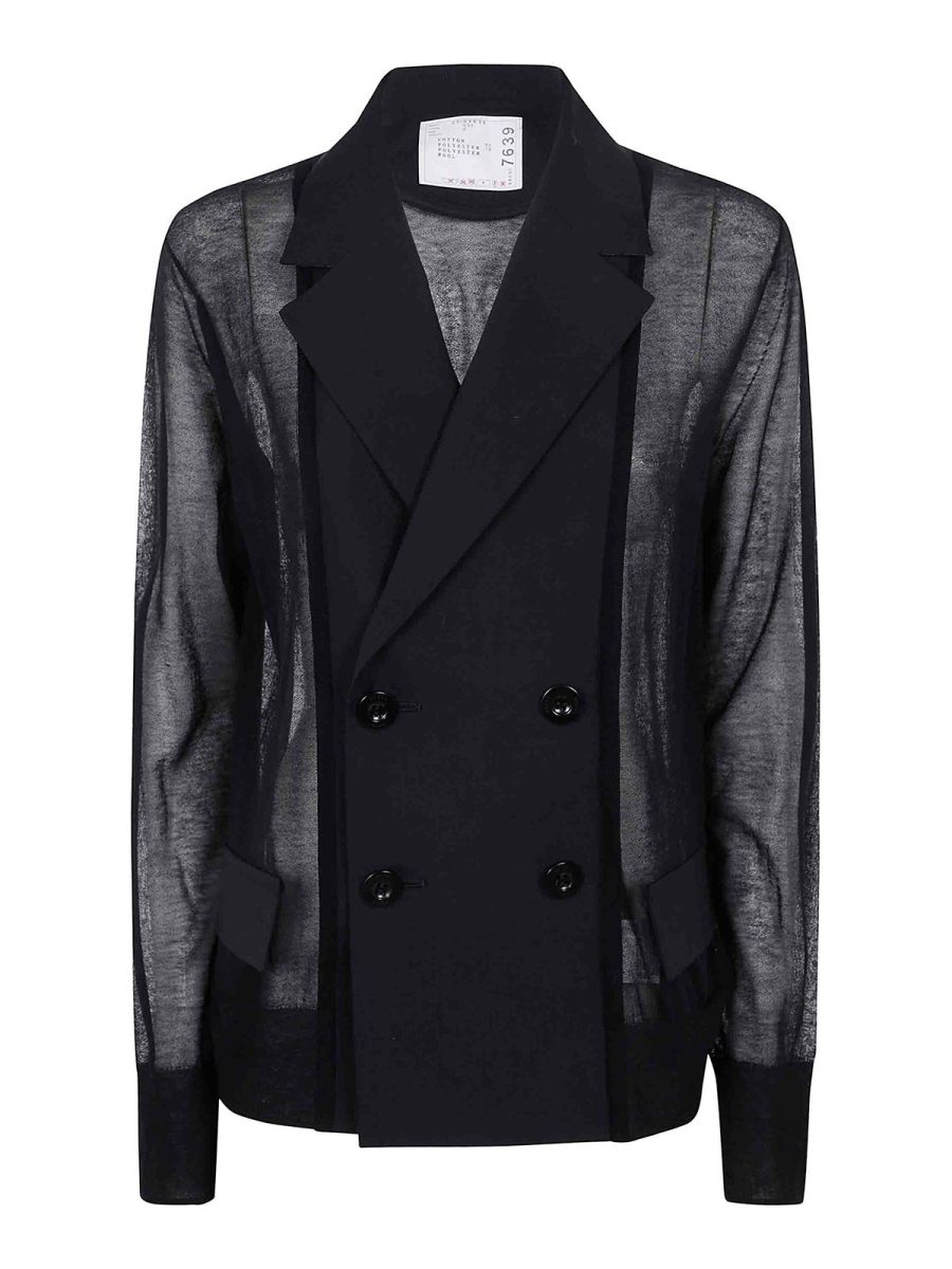 Sacai Veste Casual - Noir