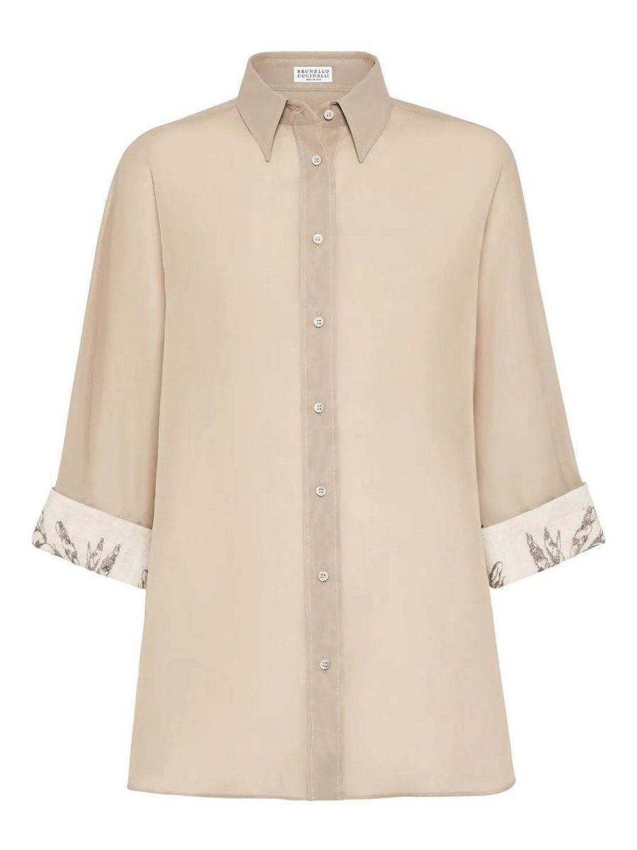 Brunello Cucinelli Chemise - Camel