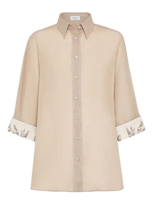 Brunello Cucinelli Chemise - Camel