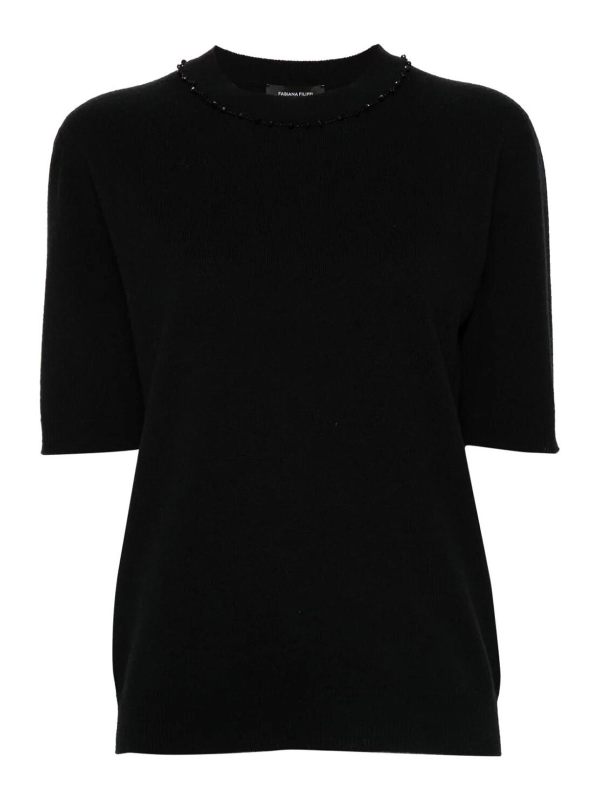 Fabiana Filippi Pull Col Rond - Noir
