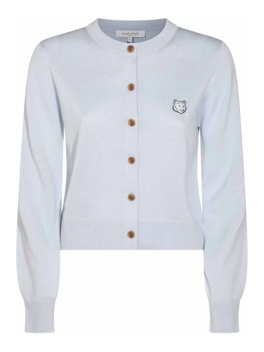 Maison Kitsuné Cardigan - Argent