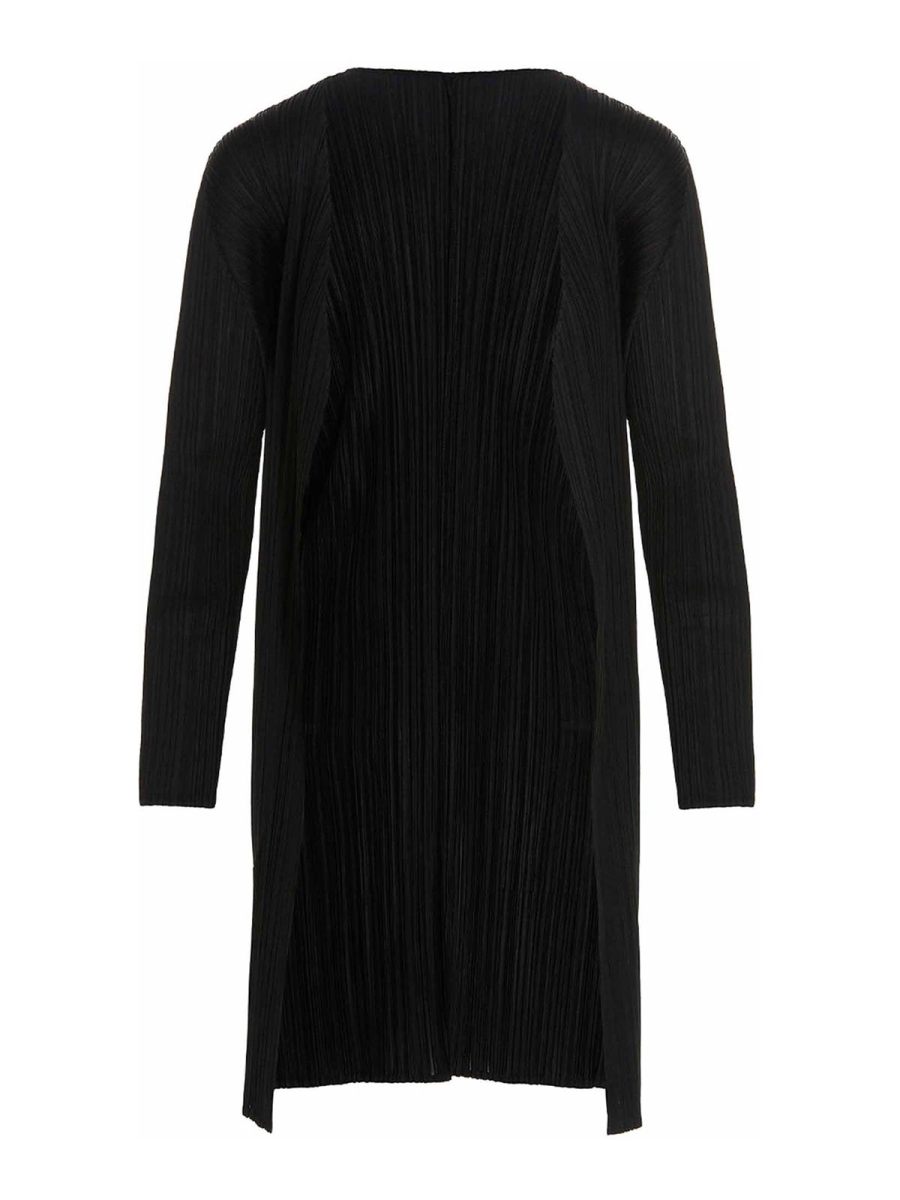 Pleats Please Issey Miyake Cardigan - Noir