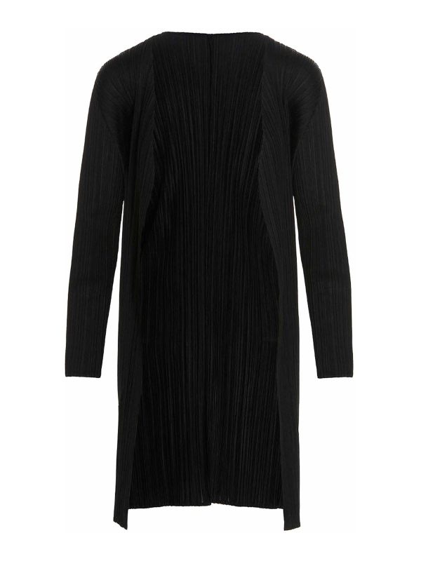 Pleats Please Issey Miyake Cardigan - Noir