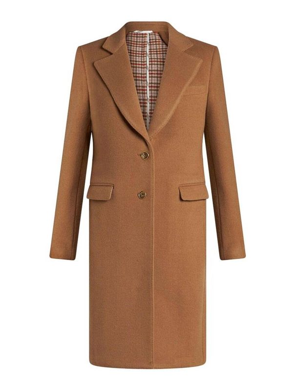 Etro Manteau Court - Marron