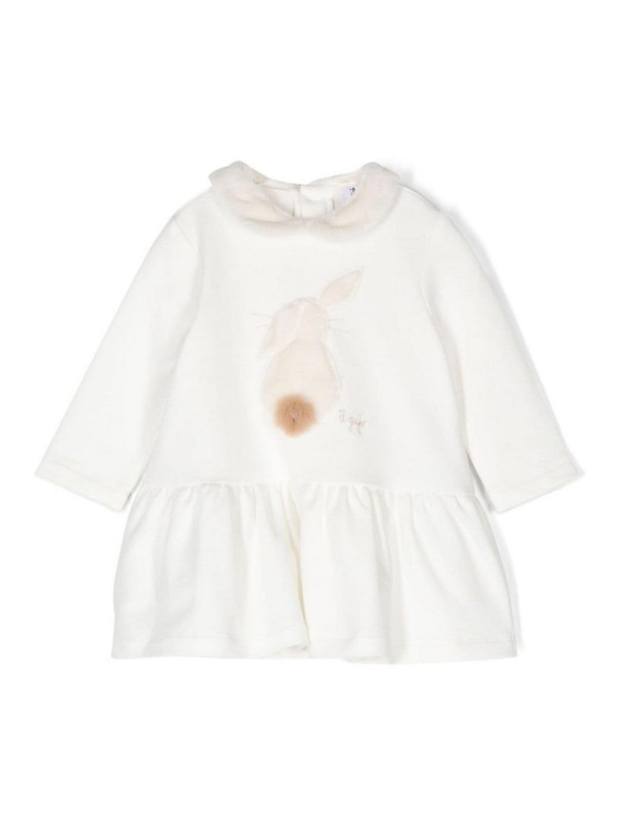 Il Gufo Robe Au Genou - Blanc