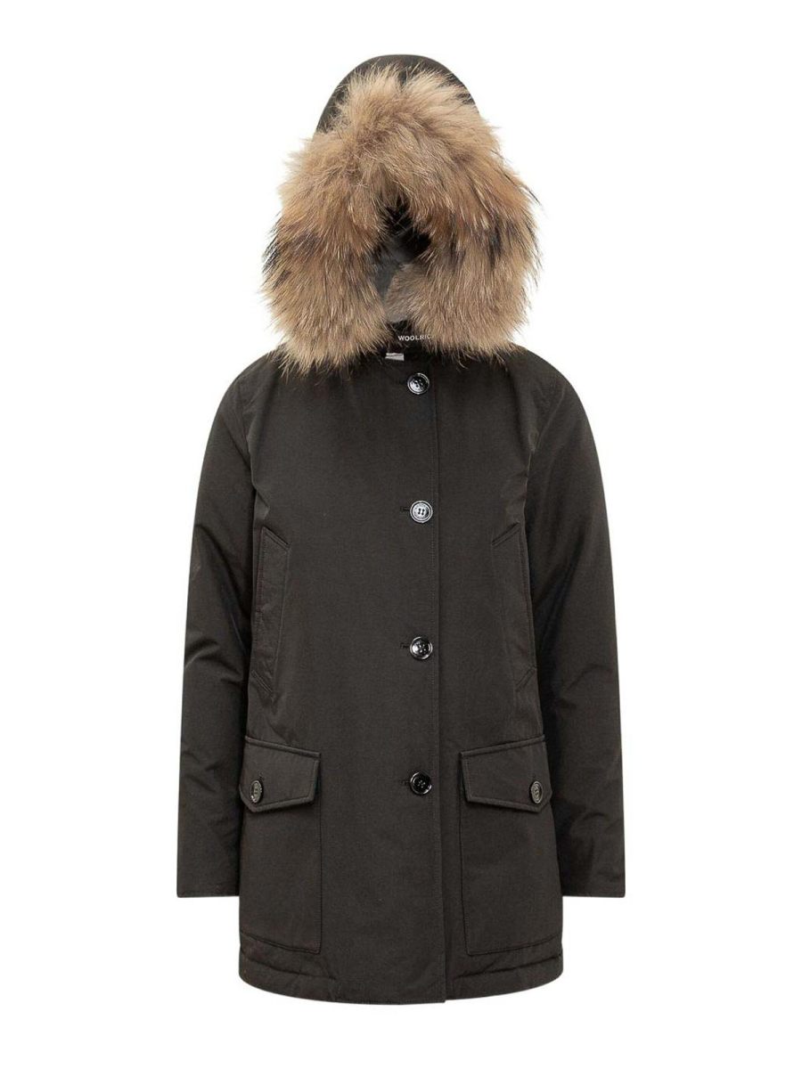 Woolrich Manteau Au Genou - Noir