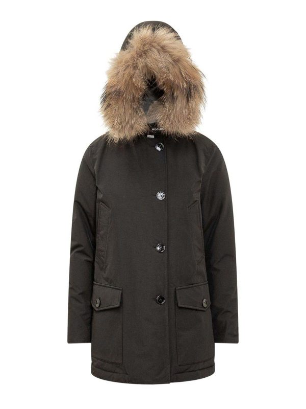 Woolrich Manteau Au Genou - Noir