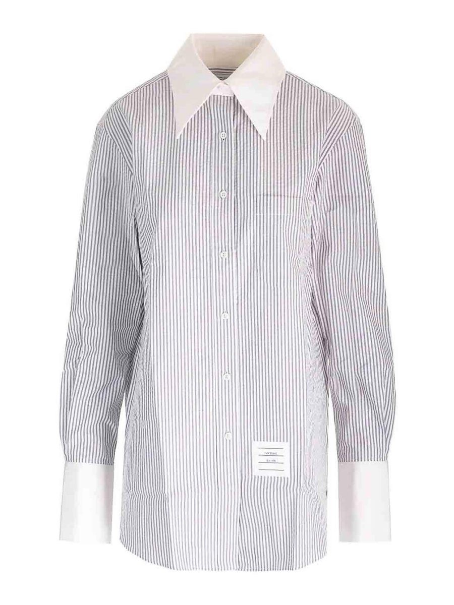 Thom Browne Chemise - Gris