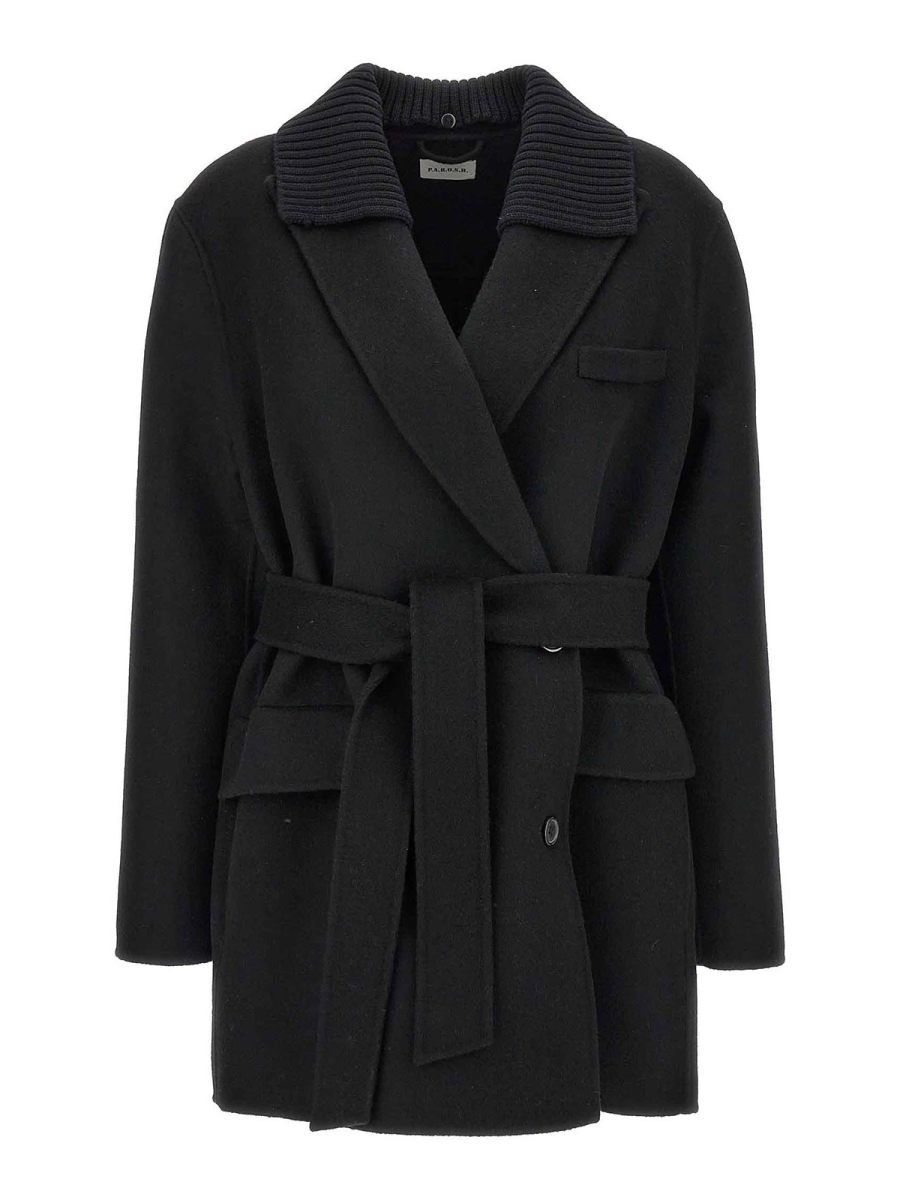 P. A.R. O.S. H. Manteau Court - Noir