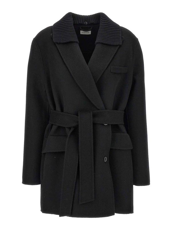 P. A.R. O.S. H. Manteau Court - Noir