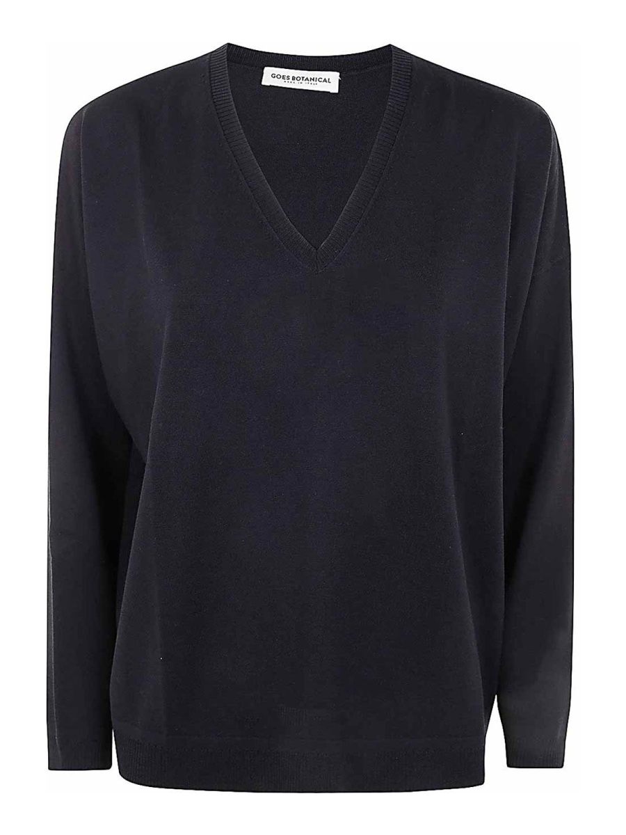 Goes botanical Pull Col Rond - Noir