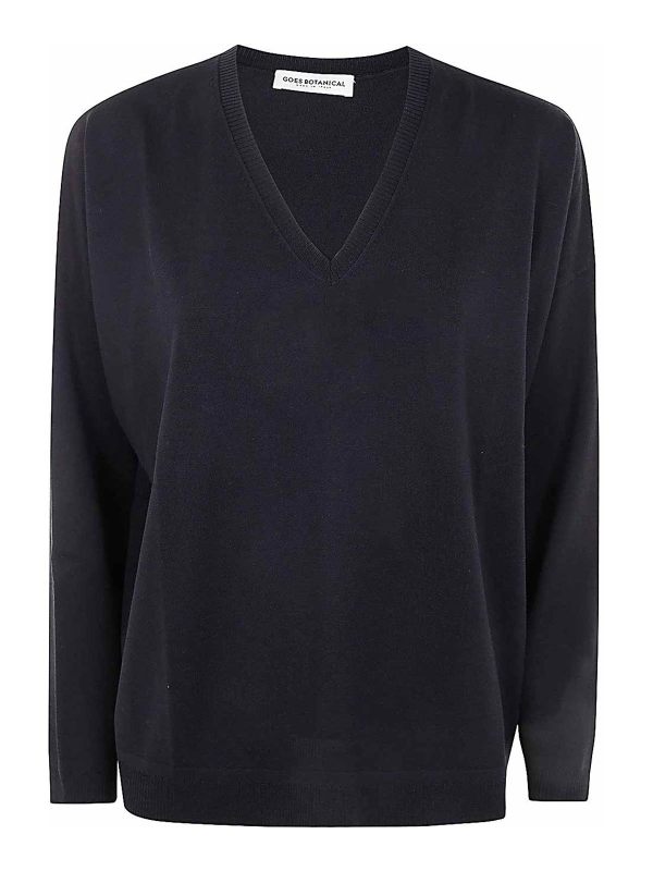 Goes botanical Pull Col Rond - Noir
