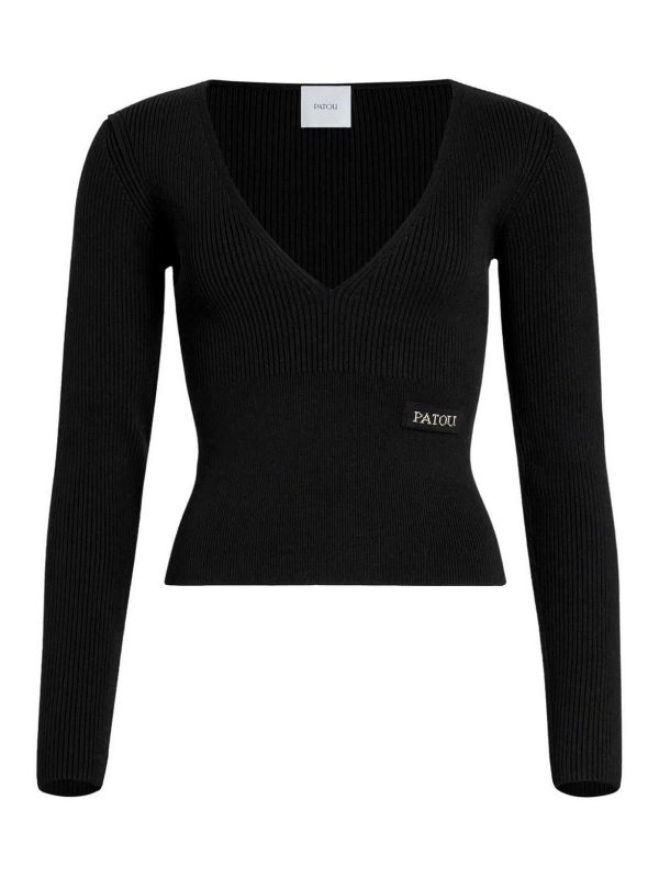 Patou Pull Col Rond - Noir