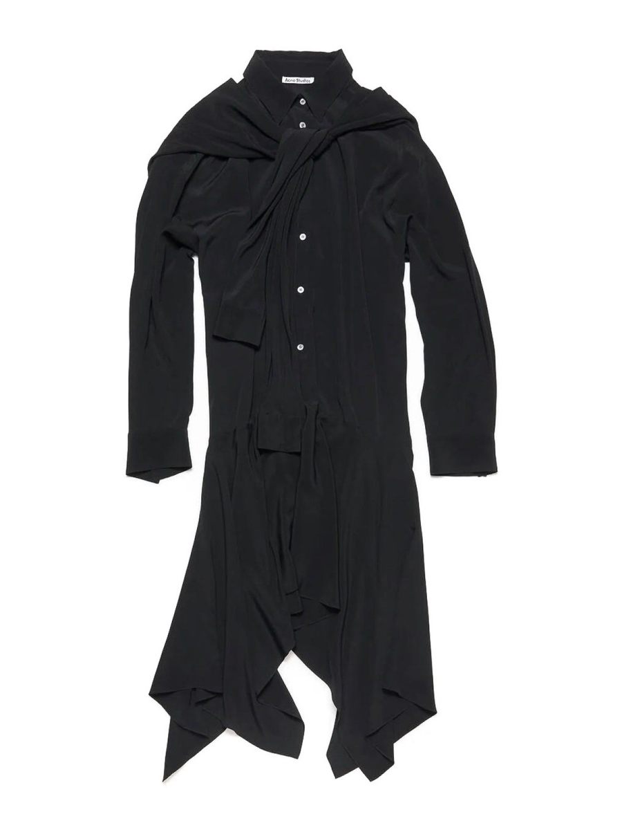 Acne Studios Robe Au Genou - Noir