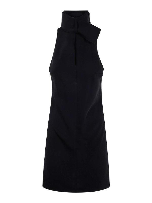 Courreges Robe Au Genou - Noir