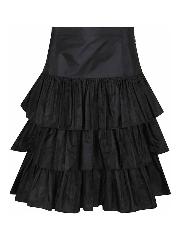 Valentino Garavani Jupe Midi - Noir
