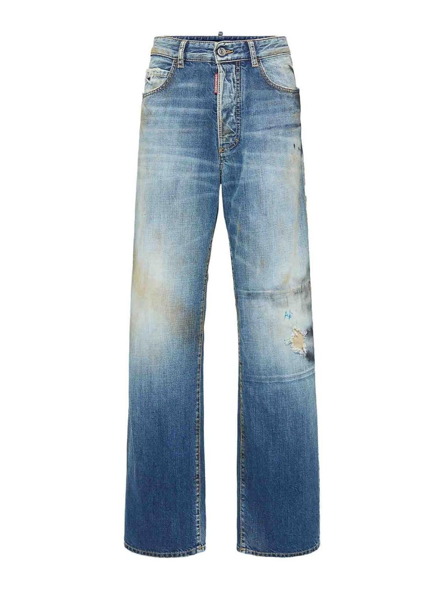 Dsquared2 Jean Bootcut - Bleu