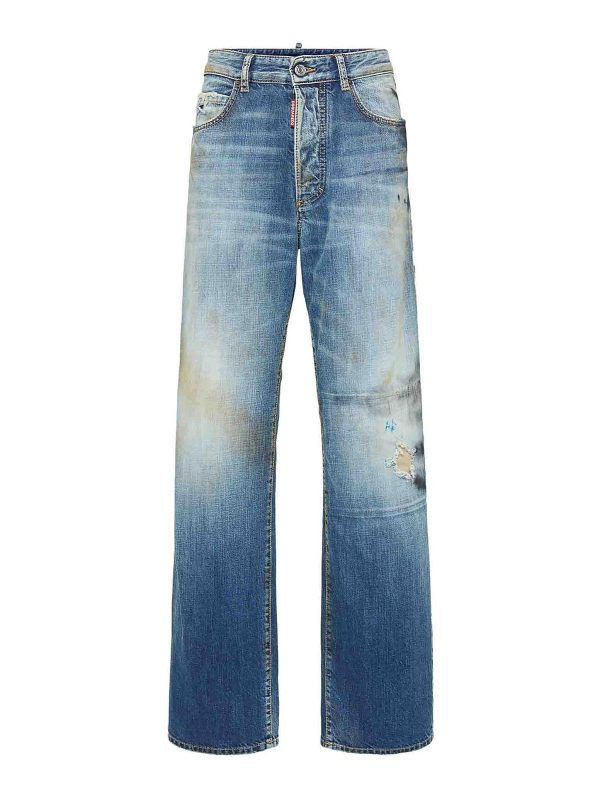 Dsquared2 Jean Bootcut - Bleu