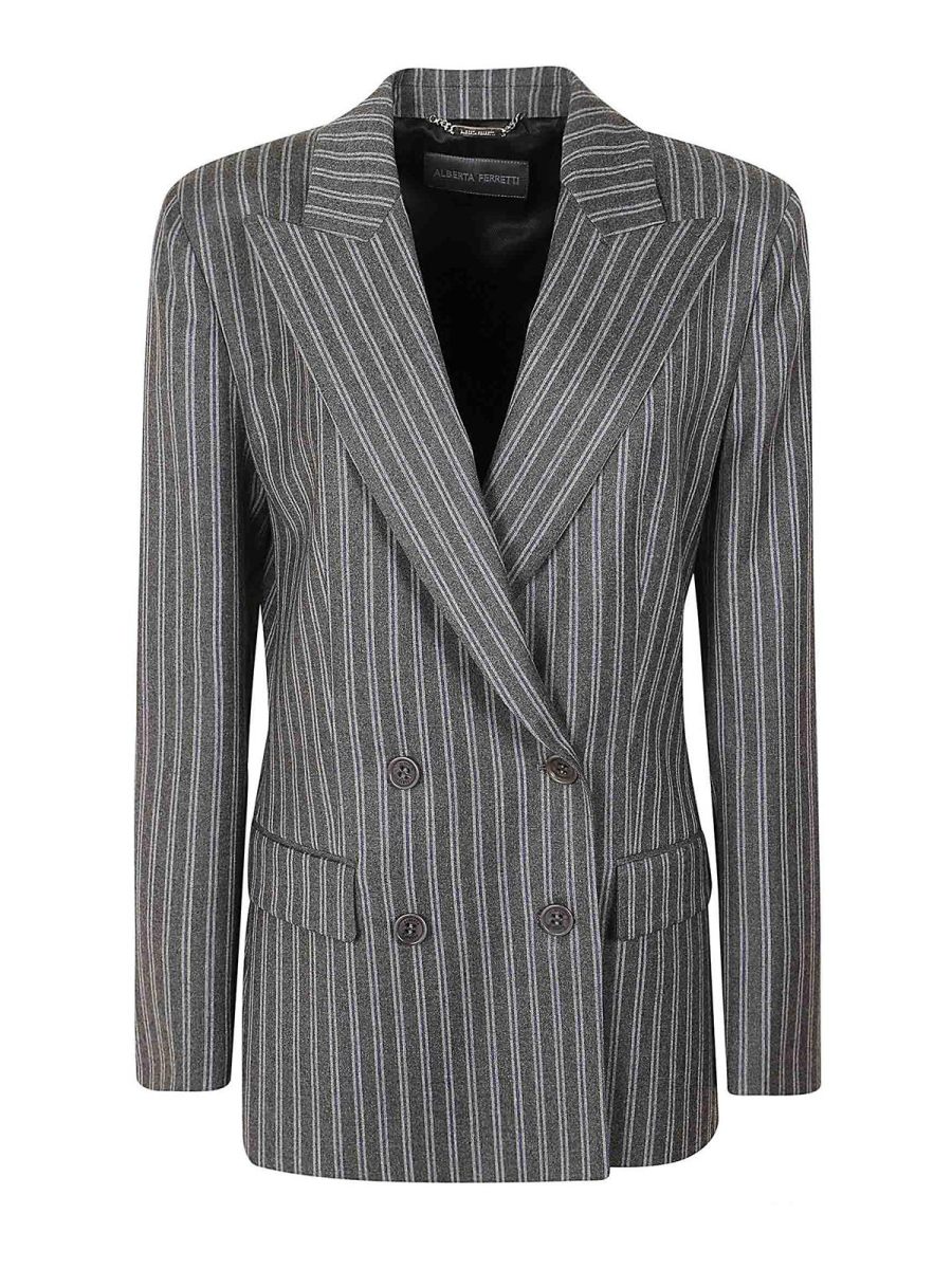 Alberta Ferretti Blazer - Gris