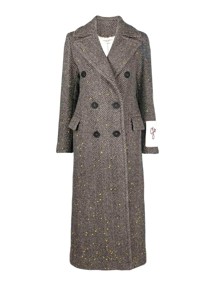 Golden Goose Manteau Court - Gris Foncé