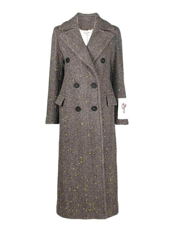 Golden Goose Manteau Court - Gris Foncé