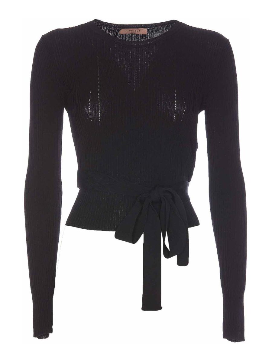 Twinset Pull Col Rond - Noir