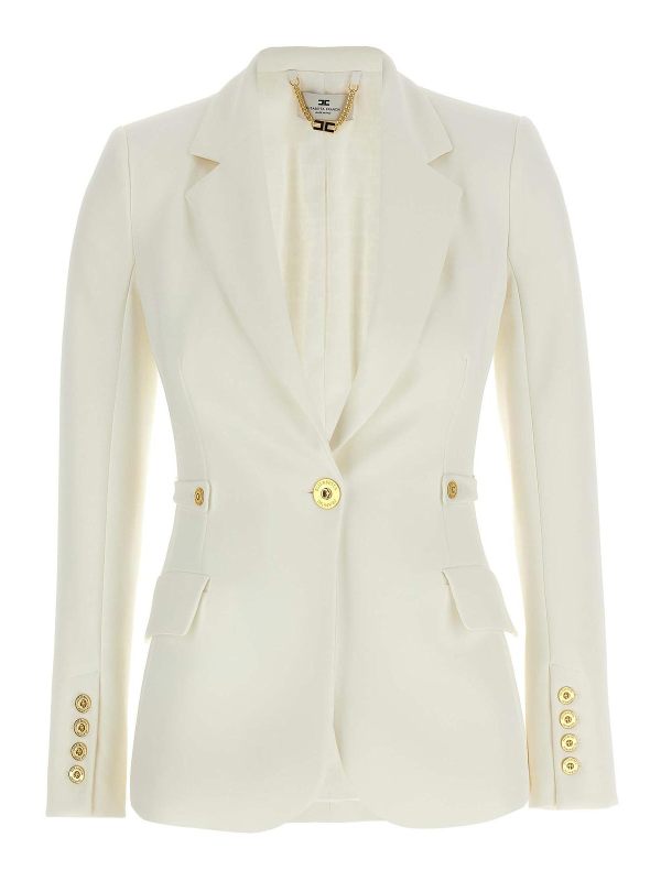Elisabetta Franchi Blazer - Blanc
