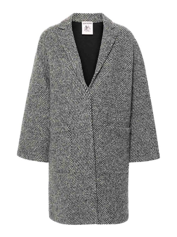 Semicouture Manteau Court - Gris