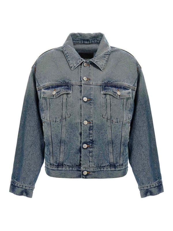 MM6 Maison Margiela Veste En Jean - Bleu