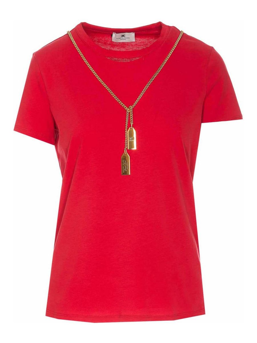 Elisabetta Franchi T-Shirt - Rouge