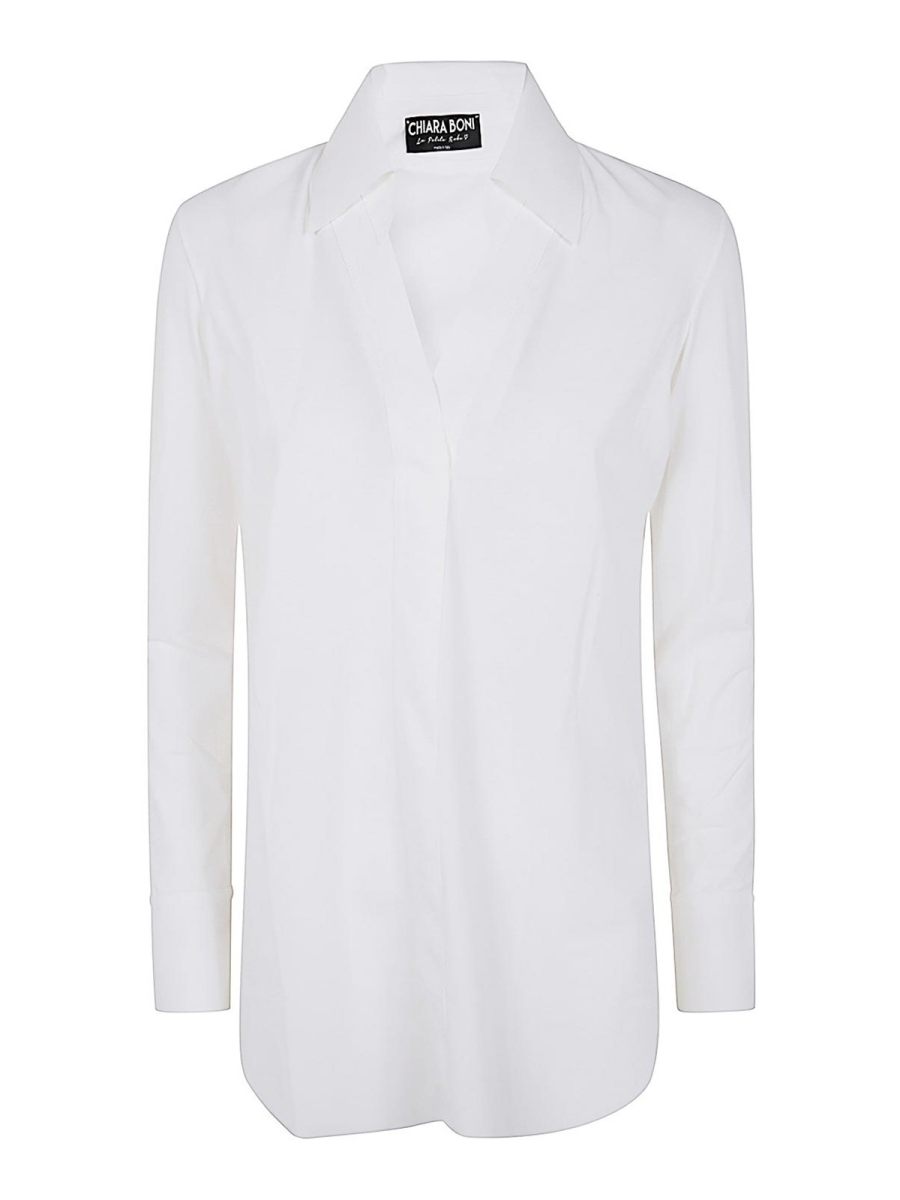 Chiara Boni La Petite Robe Chemise - Blanc