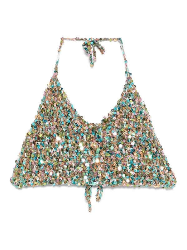 Roberto Collina Top - Bleu