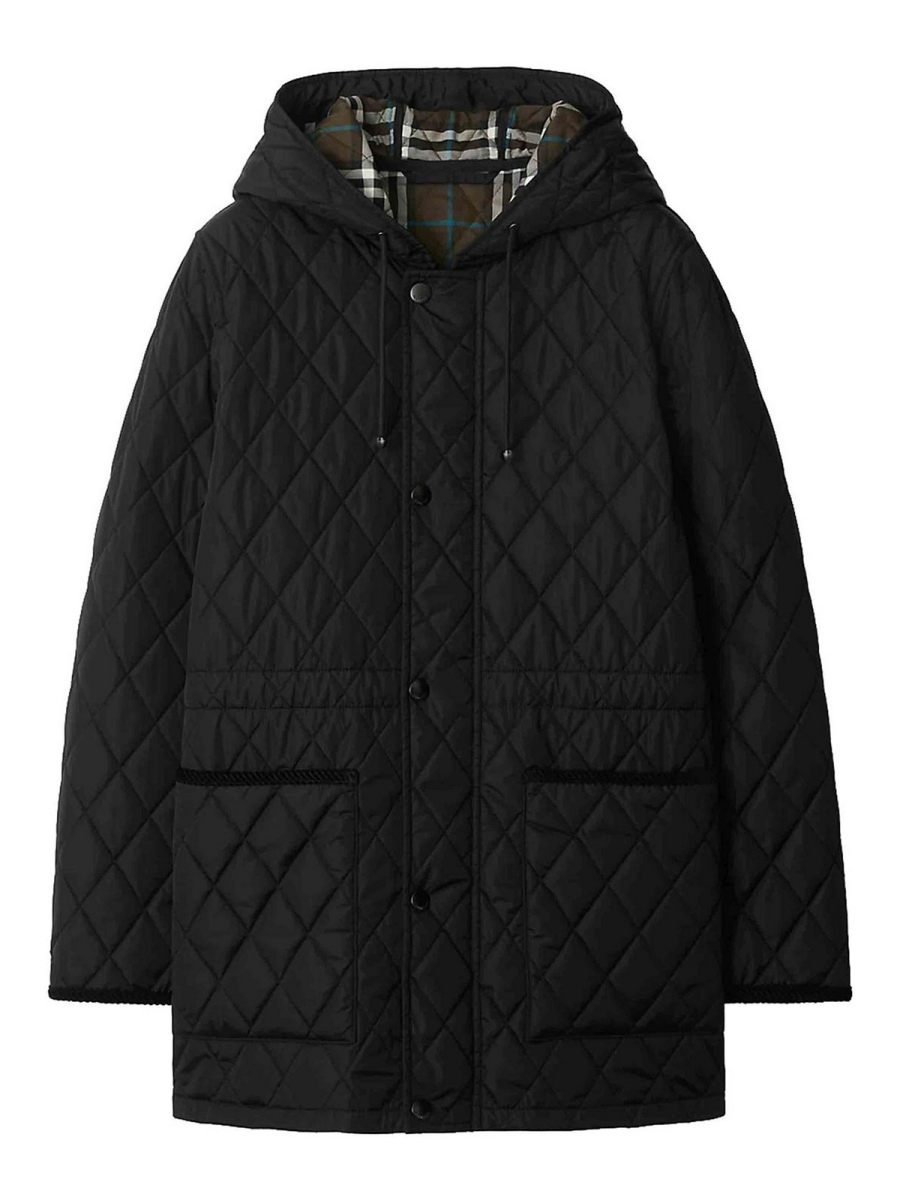 Burberry Manteau Court - Noir