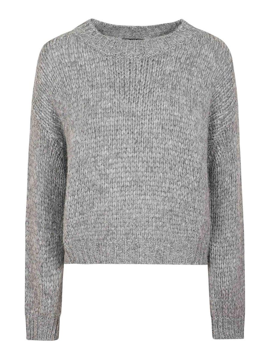 Roberto Collina Pull Col Rond - Gris
