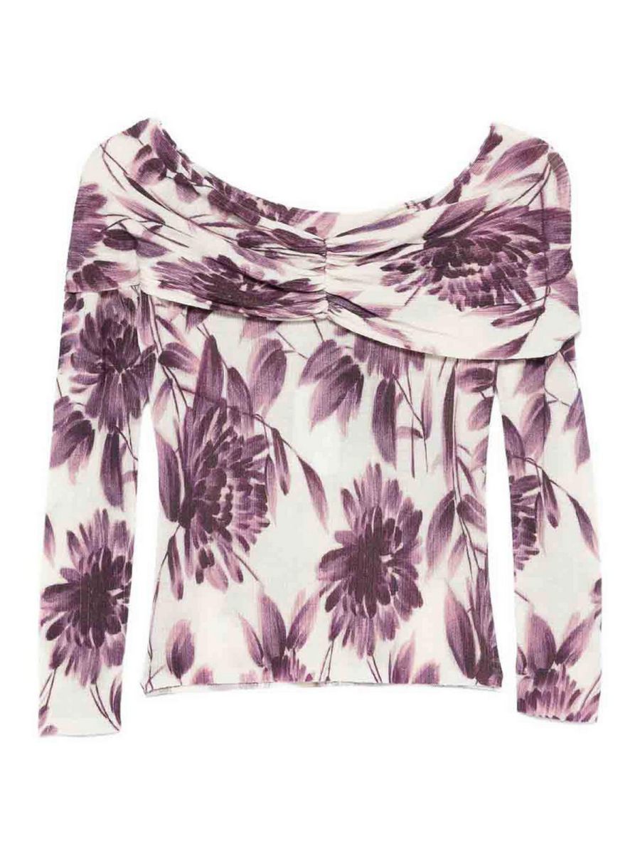Twinset Pull Col Rond - Blanc