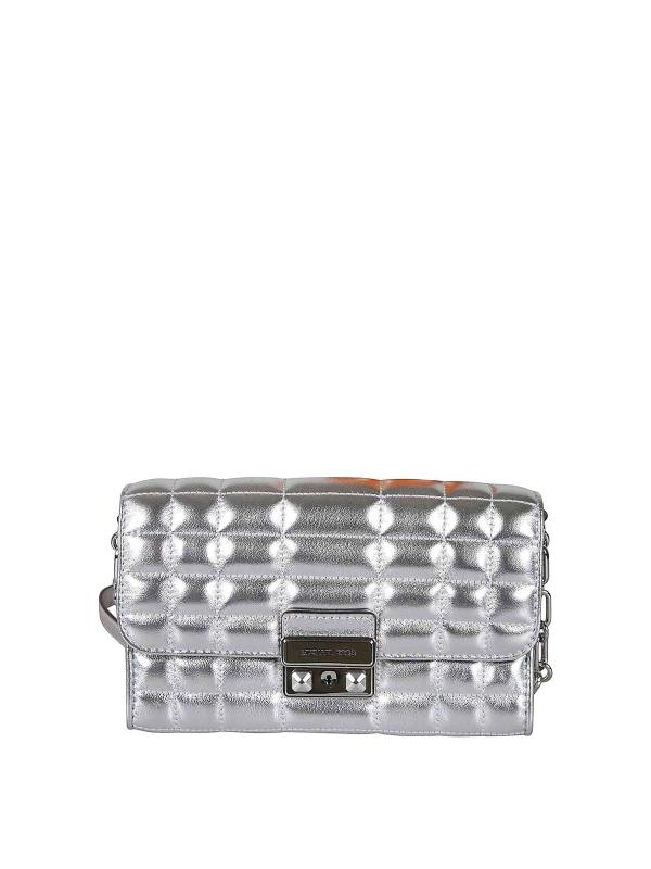 Michael Kors Sac Porté Épaule - Argent