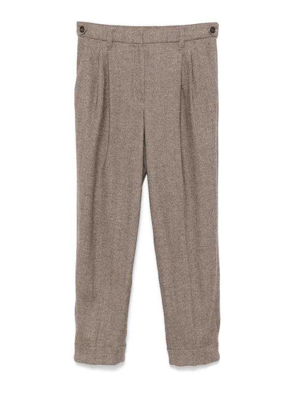 Brunello Cucinelli Pantalons Décontractés - Marron