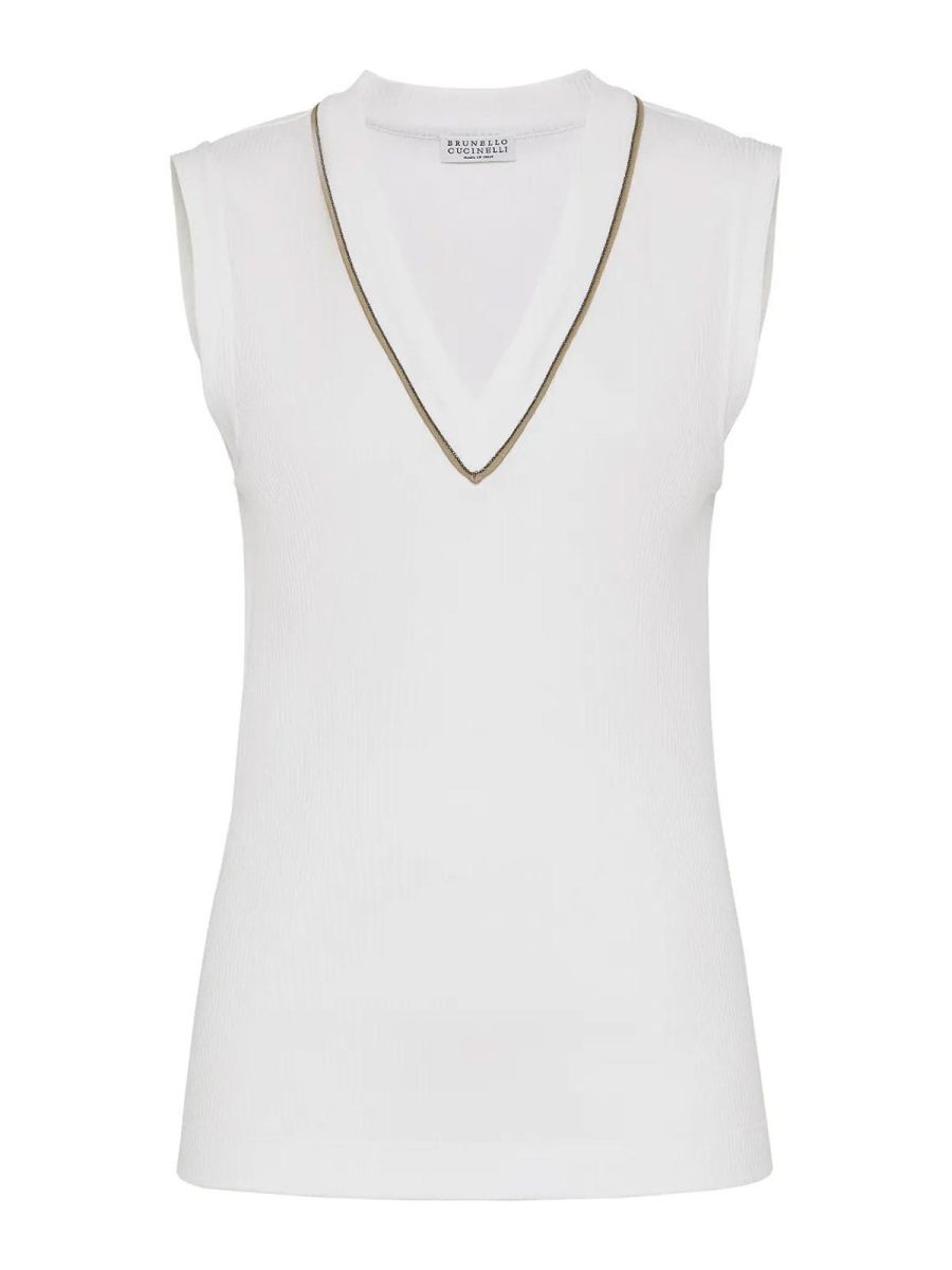 Brunello Cucinelli Top - Blanc